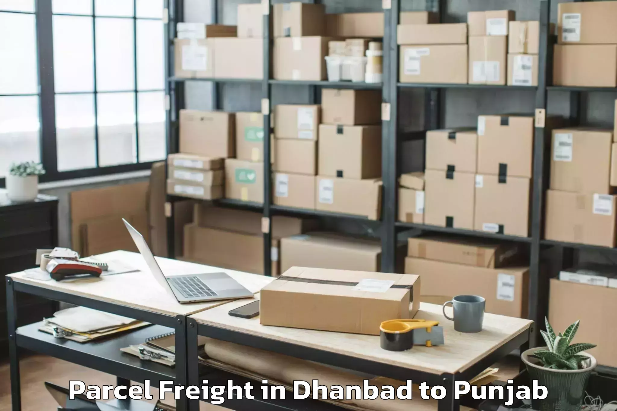 Dhanbad to Sultanpur Lodhi Parcel Freight Booking